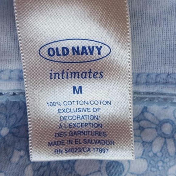 Blue Floral Cotton Cami Medium Old Navy Intimates - Picture 3 of 8
